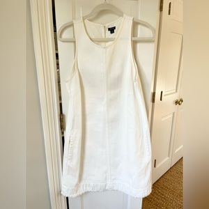 White, denim J. Crew dress, size 6